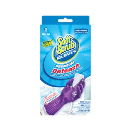 Soft Scrub Soft Scrub Rubber Cleaning Gloves L Purple 1 pair 12813-16